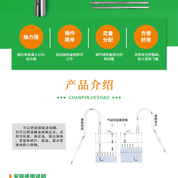 氣動可逆真空泵